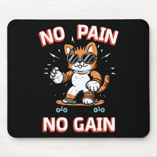 Kein Schmerz kein Gewinn Mousepad (Vorne)