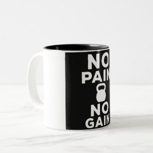 Kein Schmerz kein Schmerz - Bewegung Zweifarbige Tasse