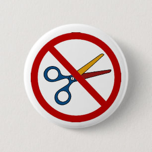 Kein Schnitt-Knopf Button