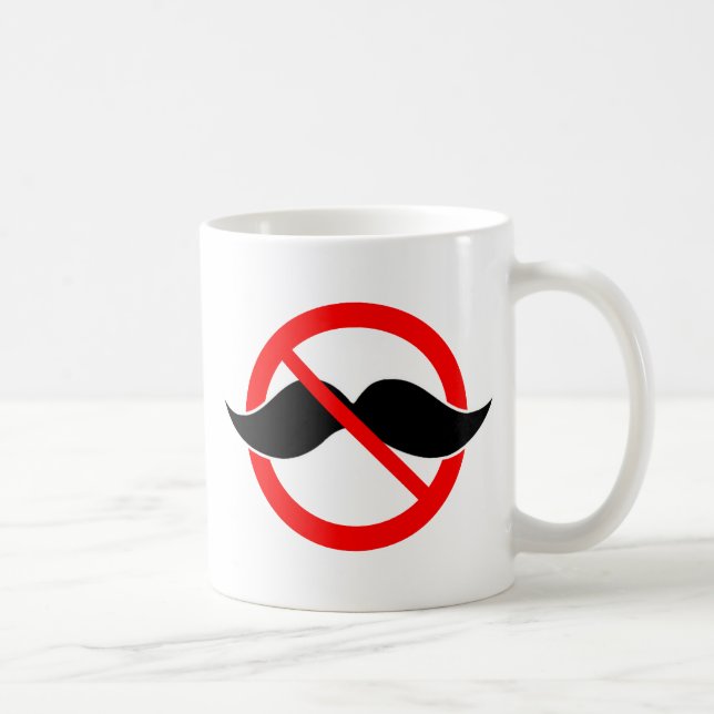 KEIN SCHNURRBART - ANTI-MUSTACHE - RASIEREN SIE KAFFEETASSE (Rechts)
