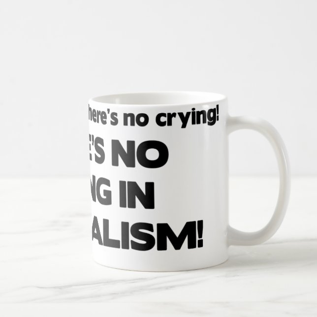 Kein Schreien im Journalismus Kaffeetasse (Rechts)