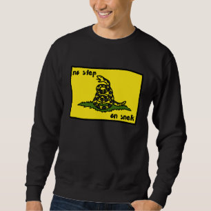 Kein Schritt auf dem Snek Gadsden Flag Meme Sweatshirt
