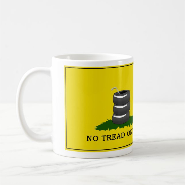 Kein Schritt auf mir - Tasse (Links)