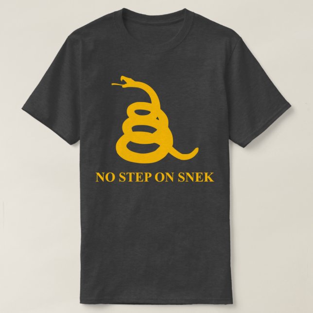 KEIN SCHRITT AUF SNEK GOLD T-Shirt (Design vorne)