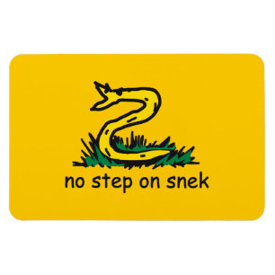 Kein Schritt auf snek memes Gadsden-Parodie Magnet