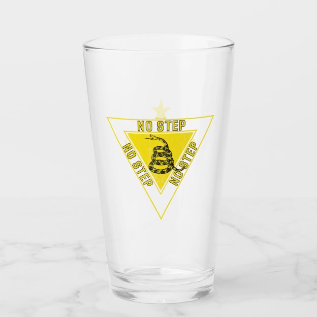 KEIN SCHRITT GADSDEN SNAKE MILITÄRISCHE LUFTFAHRTS GLAS (Vorderseite)