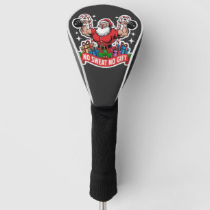 Kein Schweiß Kein Geschenk Santa Hanteln Stemmen B Golf Headcover