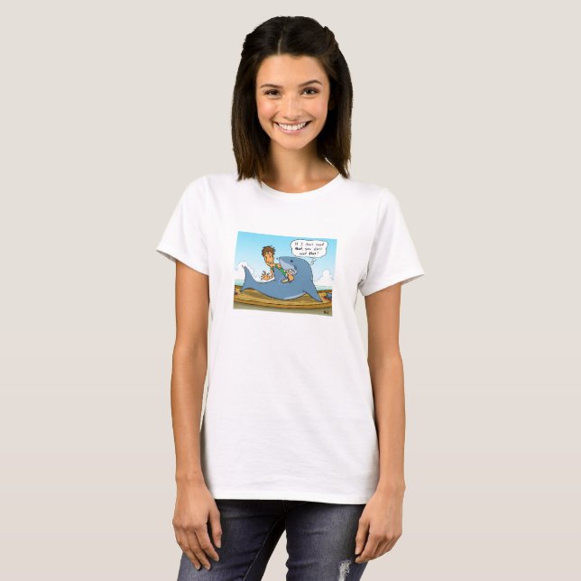 Kein Shaaark finning weißer T - Shirt (Vorne ganz)