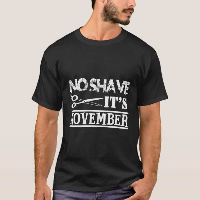 Kein Shave Es ist November T-Shirt (Vorderseite)