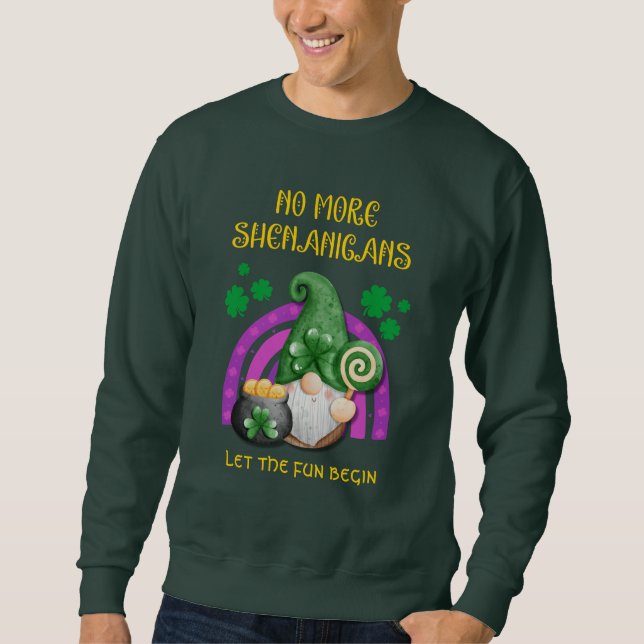 KEIN SHENANIGANS St Patricks Day Unisex Sweatshirt (Vorderseite)
