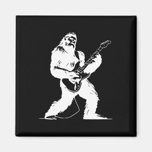 Kein sichtbarer Text gefunden Yeti Gitarrist Rock  Magnet