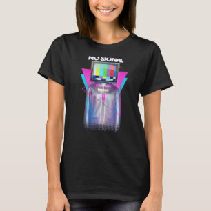 Kein Signal Fernsehen von Air Man Glitch Vaporwave T-Shirt