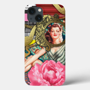 Kein Signal - Freche Dame Digitale Collage Case-Mate iPhone Hülle