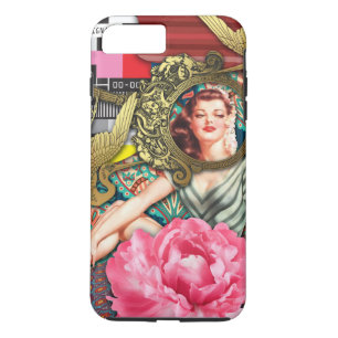 Kein Signal - Freche Dame Digitale Collage Case-Mate iPhone Hülle