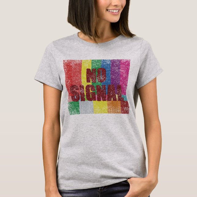 Kein Signal. Vintag. T-Shirt (Vorderseite)