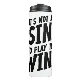 Kein Sin zum Sieg über die Fun-Anweisung des Board Thermosbecher