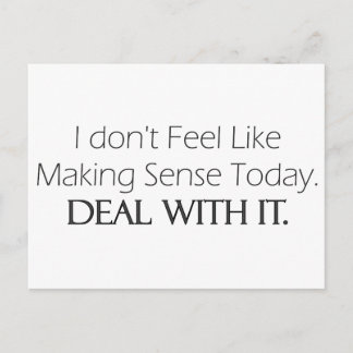 Kein Sinn heute Postkarte