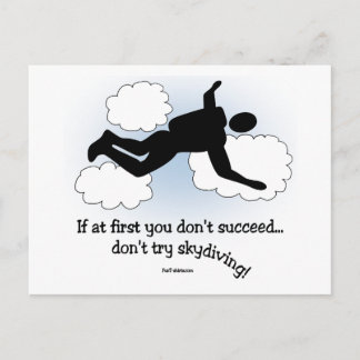 Kein Skydiving Postkarte