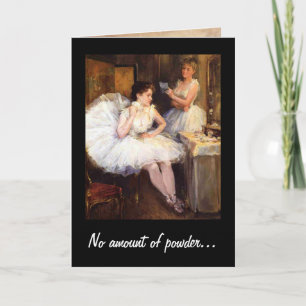 Kein Spaß in Pulverform Vintag Geburtstag Karte