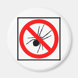 Kein Spiders Highway-Zeichen Magnet