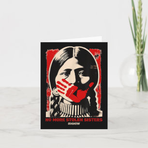 Kein Stolen Sister Red Hand Mmiw Awareness Amer me Karte