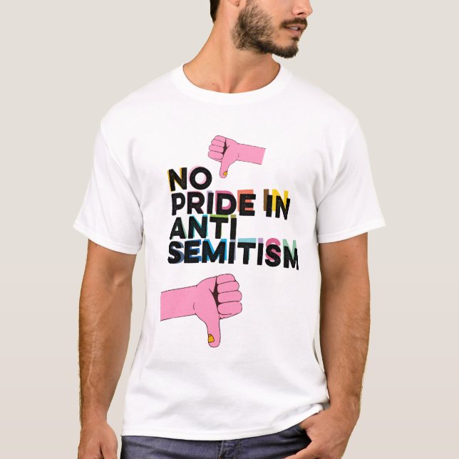 Kein Stolz auf antisemitische T - Shirt (Vorderseite)