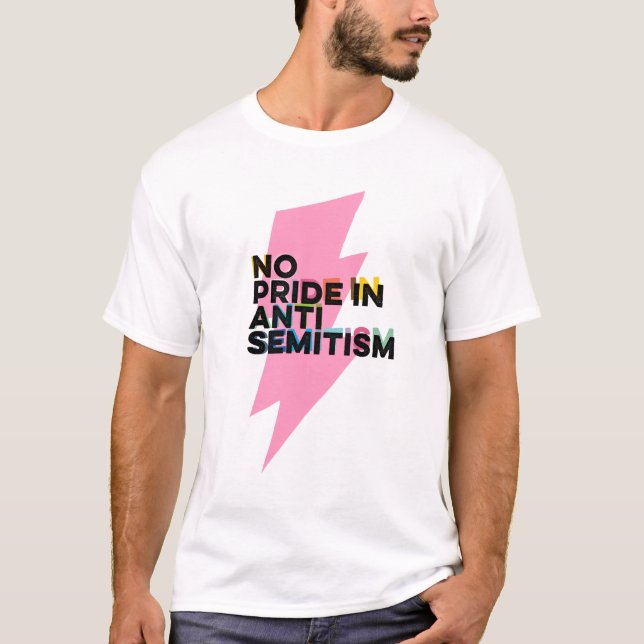 Kein Stolz auf antisemitische T - Shirt (Vorderseite)