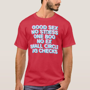 Kein Stress Ein Boo Kein E Rückendruck Rap Spruch T-Shirt