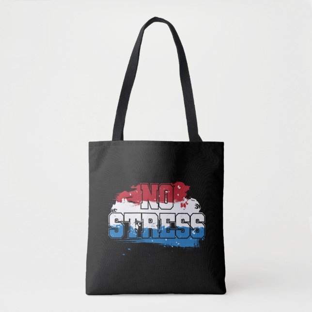 Kein Stress - Red White Blue Positive Mindset (Vorderseite)