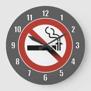 Kein Subduktionslogo Große Wanduhr
