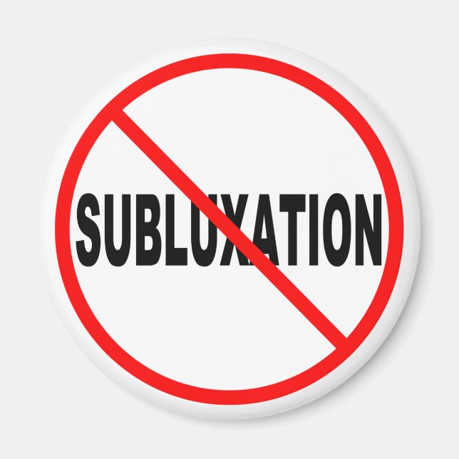 Kein Subluxationsmagazin Magnet (Vorne)