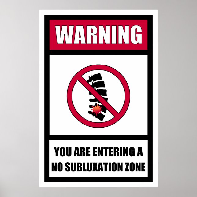 Kein Subluxationszone Poster (Vorne)