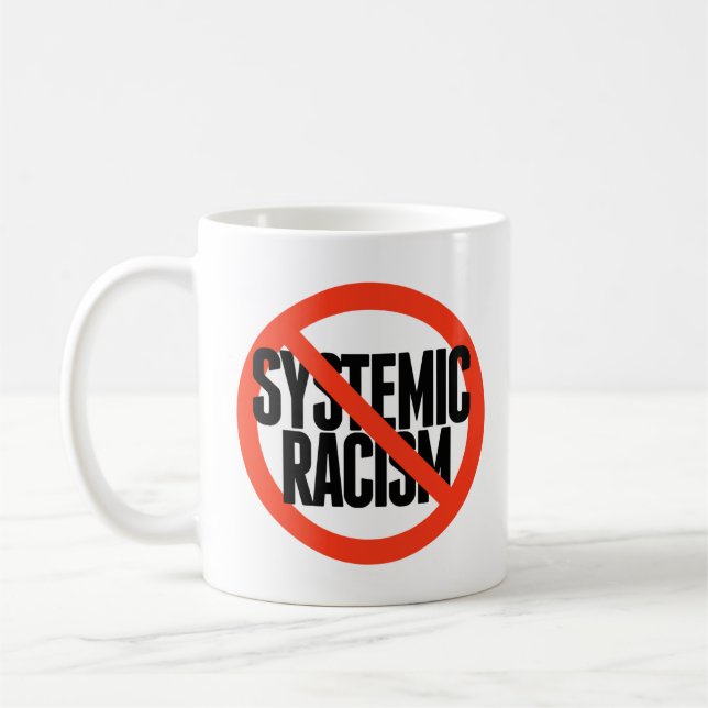 Kein systemischer Rassismus Kaffeetasse (Links)