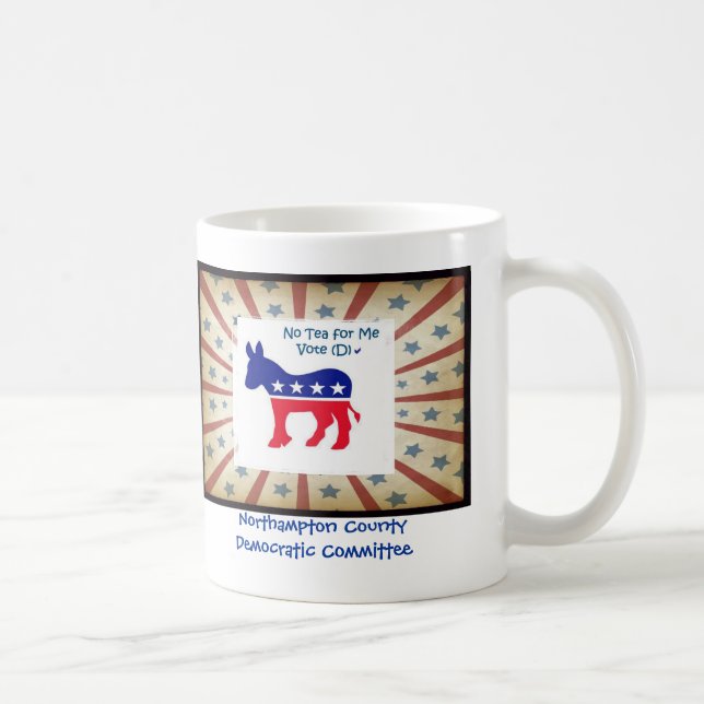 Kein Tee für mich - Abstimmung Demokrat 2 Tasse (Rechts)