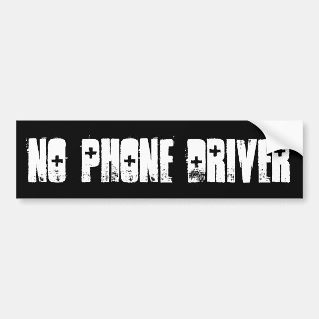 KEIN TELEFONTREIBER AUTOAUFKLEBER (Vorne)