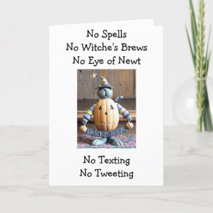 KEIN TEXT/TWEETE/TRICKING/ZAUBER-LOVER-HALLOWEITE KARTE