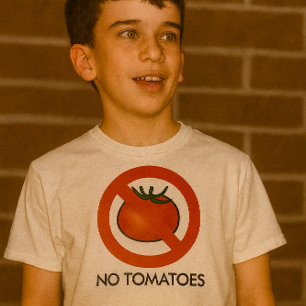 Kein-Tomaten-T-Shirt, Kinder-T-Shirt T-Shirt