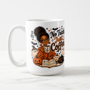 Kein Trick, nur Kaffee Halloween-Musiklehrer-Tasse Kaffeetasse