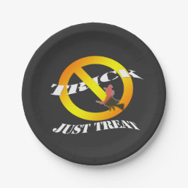 Kein Trick nur Leckerei Pappteller