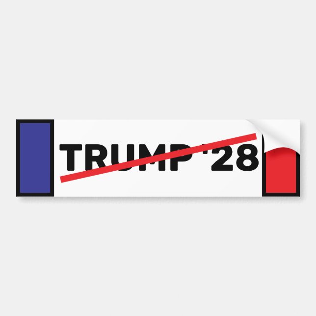 Kein TRUMP 28 Autoaufkleber (Vorne)