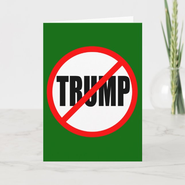 "KEIN TRUMP" FEIERTAGSKARTE (Vorderseite)