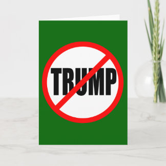 "KEIN TRUMP" FEIERTAGSKARTE