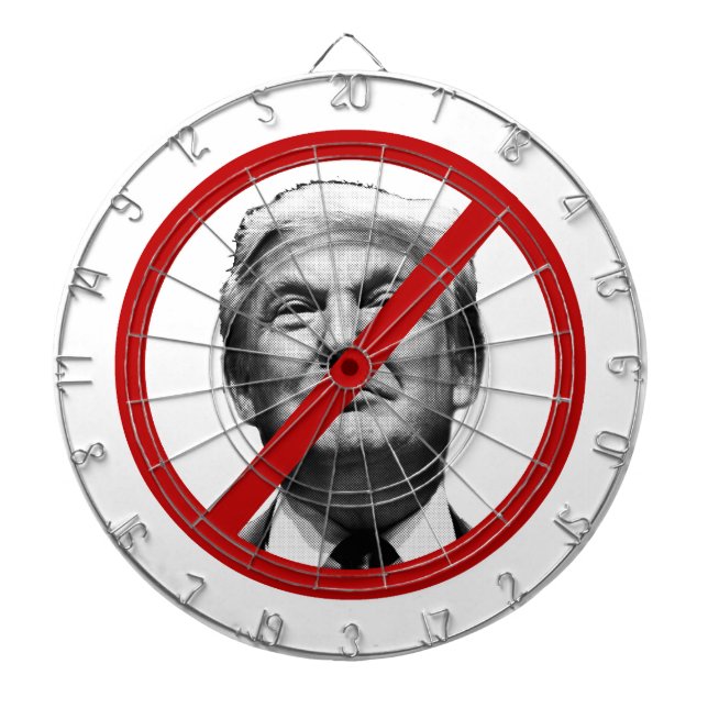 Kein Trump International Sign Dartscheibe (vorne)