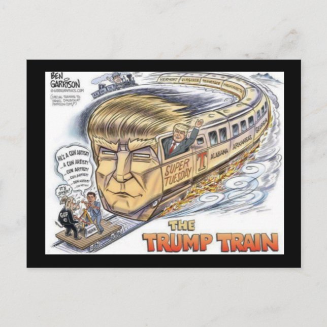 Kein Trump - Kein Wählerposten Postkarte (Vorderseite)