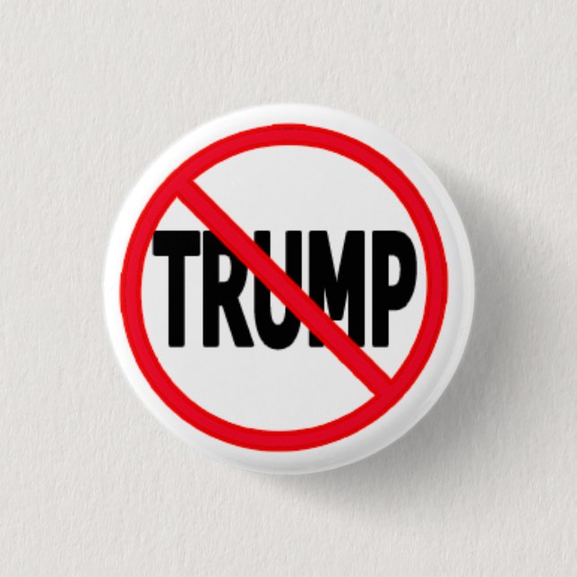 Kein Trumpf-Knopf (klein) Button (Vorderseite)