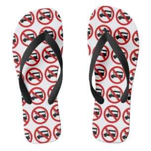 Kein Tuk-Tuk-TAXI ⚠ Thailändisches Straßenschild ⚠ Flip Flops