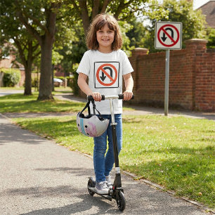 Kein U-Turn-Zeichen für die Straßenverkehrssicherh T-Shirt