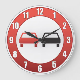 Kein überschreitenes Zeichen Große Wanduhr