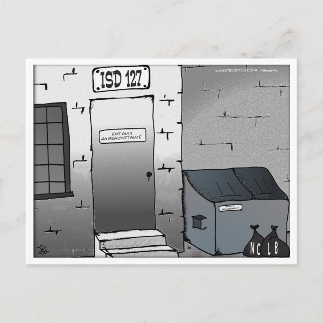 Kein Überweisungsausgang nur Postkarte (Vorderseite)