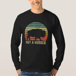 Kein Umarmer Lustiger Yellowstone Büffel Bison Int T-Shirt
